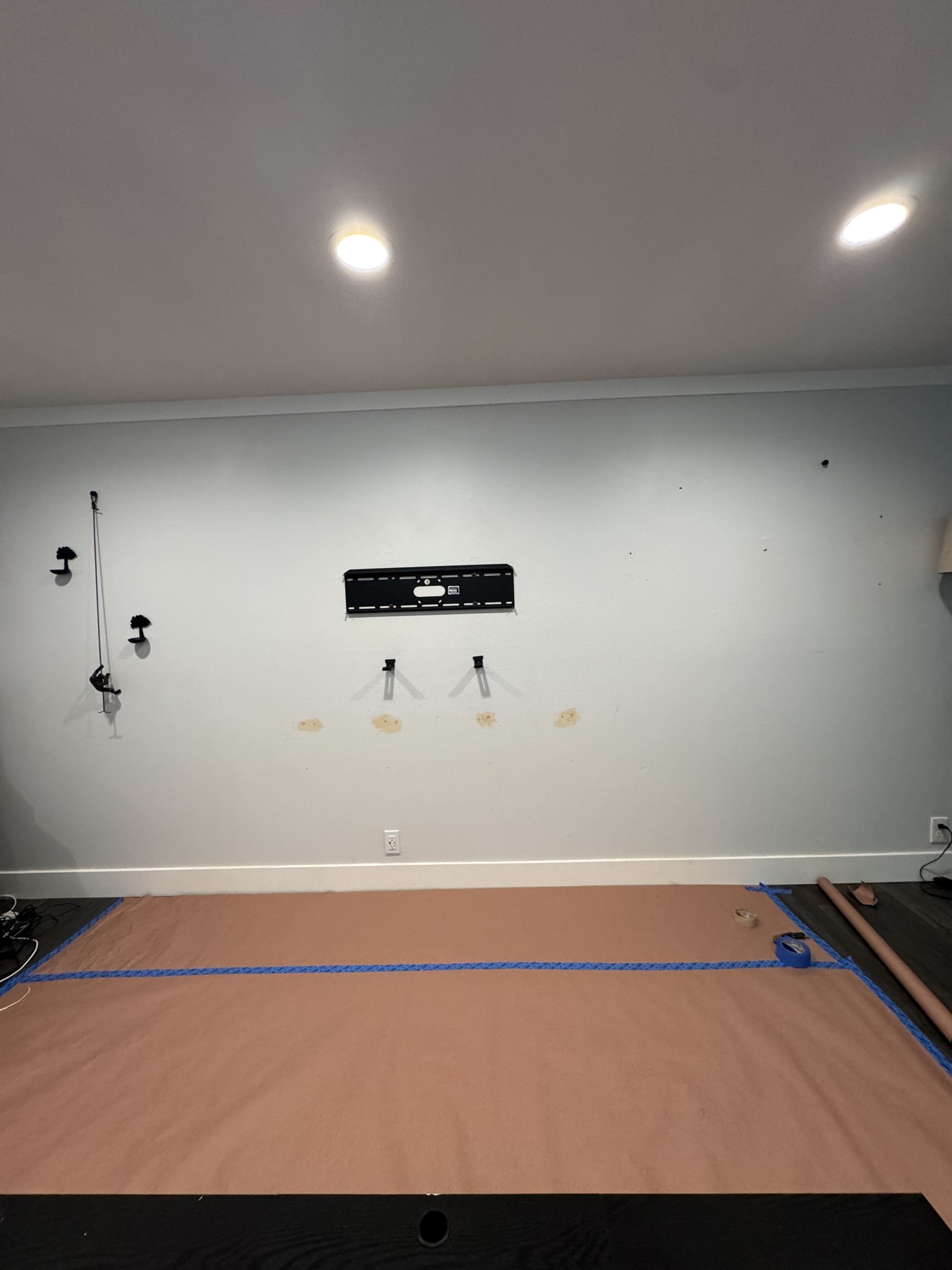 Original room before the media wall installation